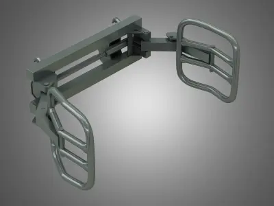 Wrapped Bale Handler - Front Loader 3D model