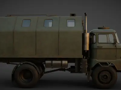 IFA w50 Truck  Low-poly 3D model