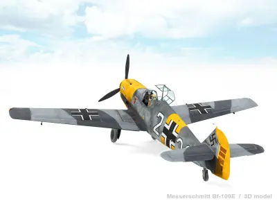 Messerschmitt Bf-109E 3D model