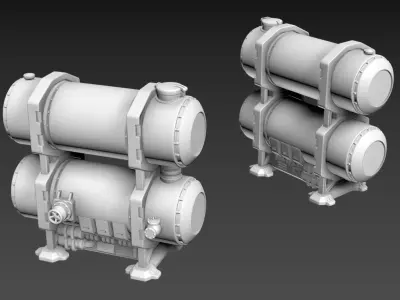 BF-1J Base Props 15mm 3D print model
