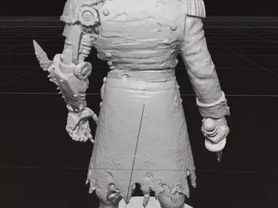The Iron Major Victorian Steampunk Warlord 3D model