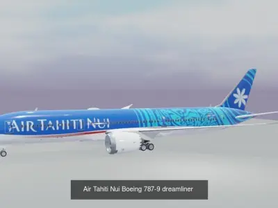 Boeing 787 9 dreamliner multi liveries 16 liveries 3D Model Collection