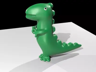 Cartoon Dragon low poly Low-poly 3D model