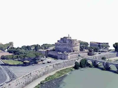 Castel Sant Angelo Low-poly 3D model