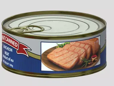 Meat Canned Low Poly Low-poly 3D model