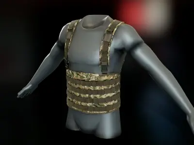 Vimpel Chest Rig Low-poly 3D model