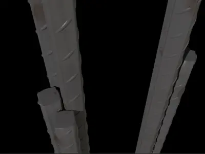 3D Steel concrete reinforcement Free 3D model