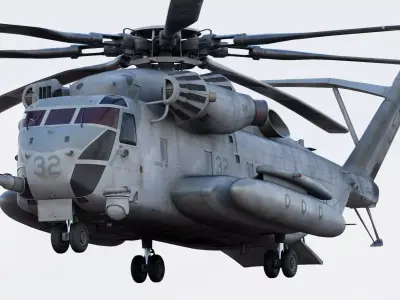 Sikorsky CH-53E Super Stallion Helicopter 3D model