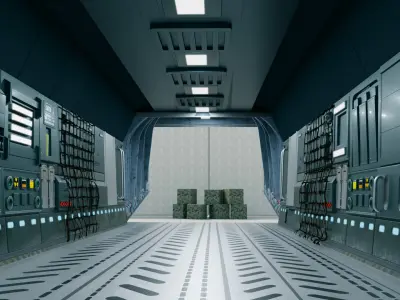 Interior of a cargo Plane 3D model