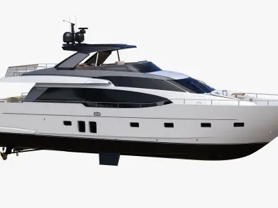 Sanlorenzo SL78 Planing Motor Yacht 3D model