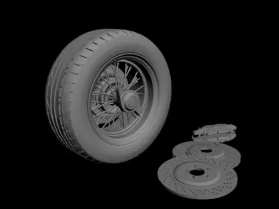 Wheel Daytona 3D model