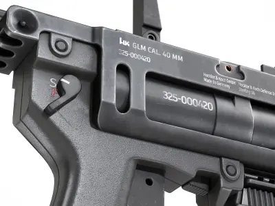 PBR M320 Grenade Launcher Low-poly 3D model