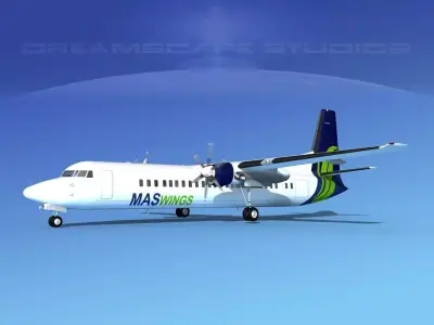 Fokker F-60 MAS Wings 3D model