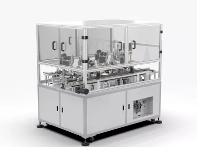 Automatic Pressure Sensitive Ring Machine 3D model