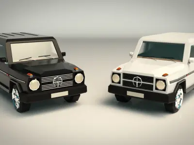 Low Poly SUV 03 Low-poly 3D model