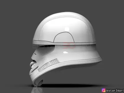 First Order JET TROOPER Helmet - Stormtrooper Corp - STARWARS 3D print model