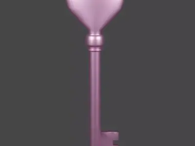 Heart Key 3D model