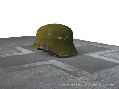German Helmet of wwII 3D model