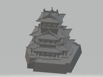 Tengwang Pavilion 3D print model