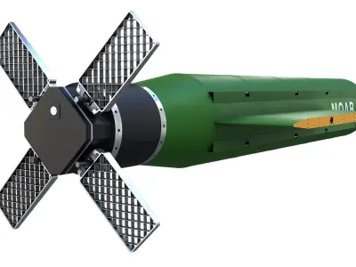 GBU 43B Massive Ordnance Air Blast  Low-poly 3D model