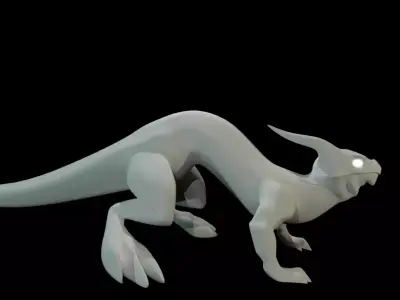 Lizard Dragon SMALL Low-poly 3D model