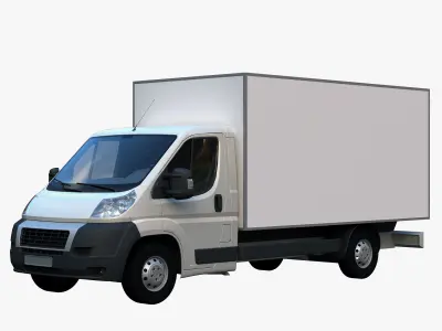 15 vehicle Chassis Truck Passenger minibus Motorhome Tow truck 3D Model Collection