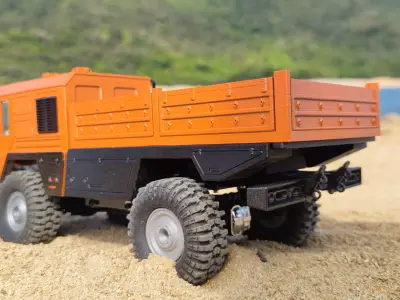 Crawler Baby Cat 1 Flatbed - 1-18 TRX4M RC body attachment 3D print model