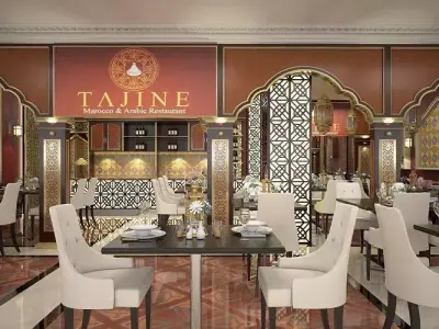 Morrocan Restaurant with VIP Room 3D model