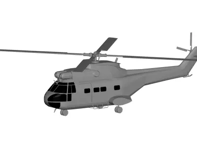 Sud-Aviation SA330 Puma 3D model