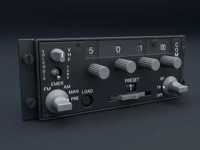 ARC-186 Avionics Set CAD 3D model