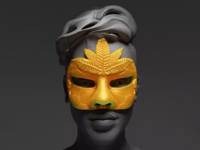 Prom Party Masquerade - Face Mask 3D print model