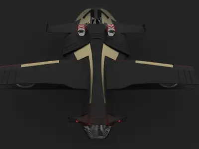 space jet 3D model