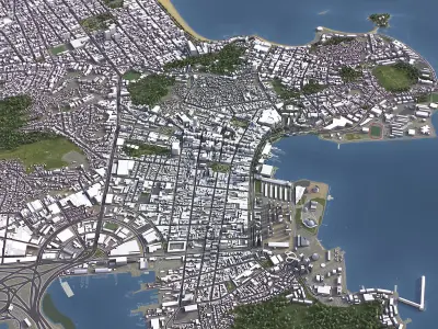 Niteroi Low-poly 3D model