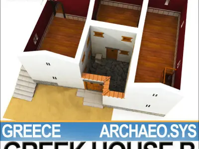 Ancient Greek House B 3D model