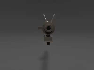 DC-15S Blaster Rifle Free low-poly 3D model