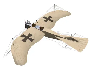 Etrich Taube 3D model
