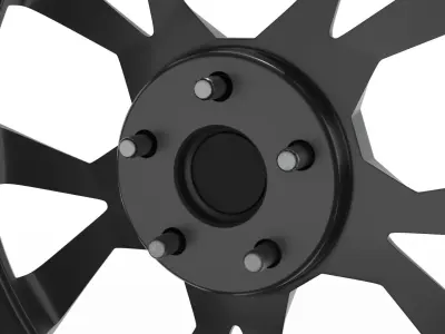Skoda Extrem Rim 19 inch with Tire 3D model
