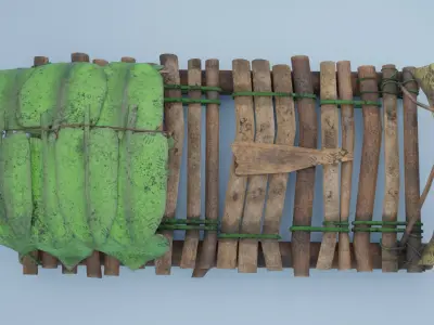 Survival Ship Low-poly 3D model