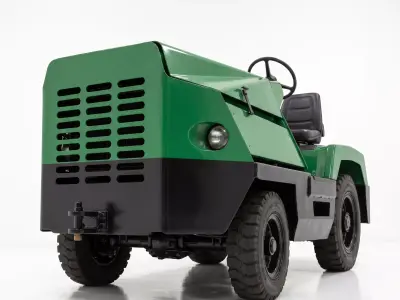 Clark CT50 Industrial Towing Tractor Low-poly 3D model