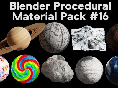 Blender Procedural Material Pack 16 Texture