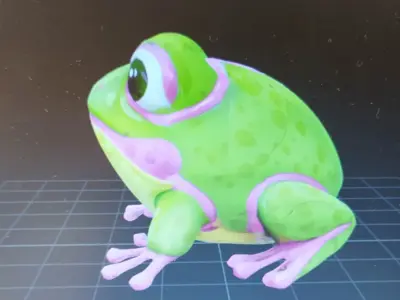 frog plush 3D model