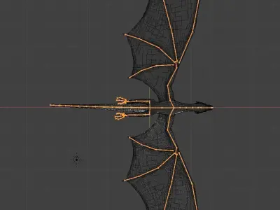 Wyvern esc Dragon Low-poly 3D model