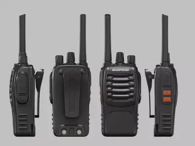 BF 88 Radio Low-poly 3D model