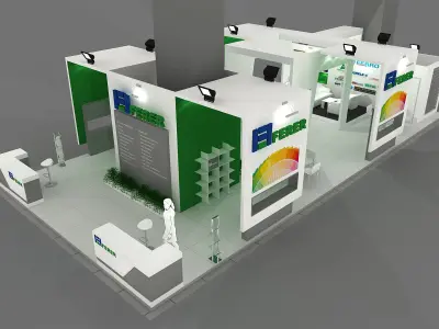 Exhibition Stand - ST0068 3D model