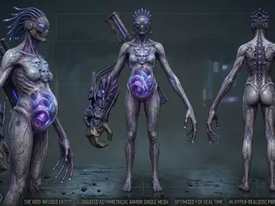 Void Cyborg Entity 3D model