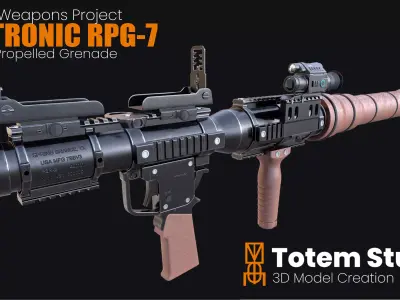 AIRTRONIC RPG-7 Rocket Propelled Grenade 3D model
