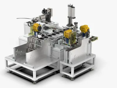 Automatic Tent Aluminum Seat Bending Machine 3D model