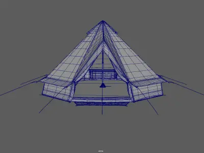Tent Camping 3D model