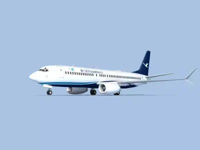 Boeing 737-800 Max Xiamen Airlines 3D model