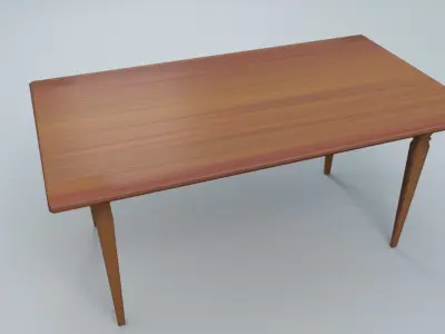 Table1  for interior cafe and kitchen Free low-poly 3D model